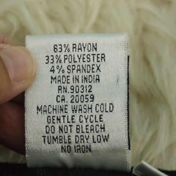 Parsley & Sage Size XL Black White Textured Patchwork Long Sleeve Artsy Top - Picture 4 of 5